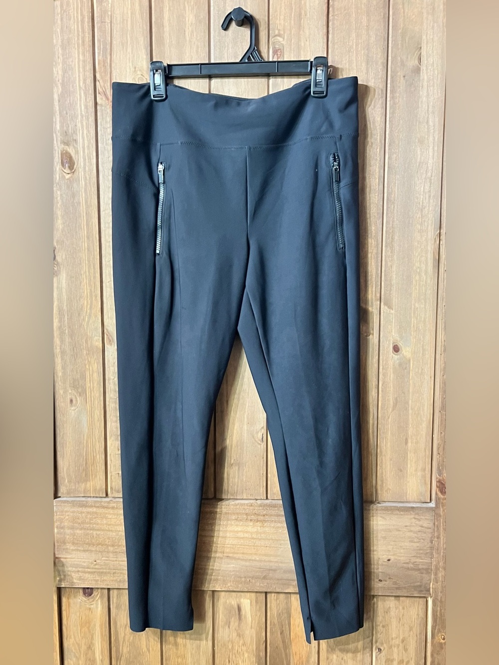 Athleta Black Skinny Ponte Pull-On Pants with Zip Pockets